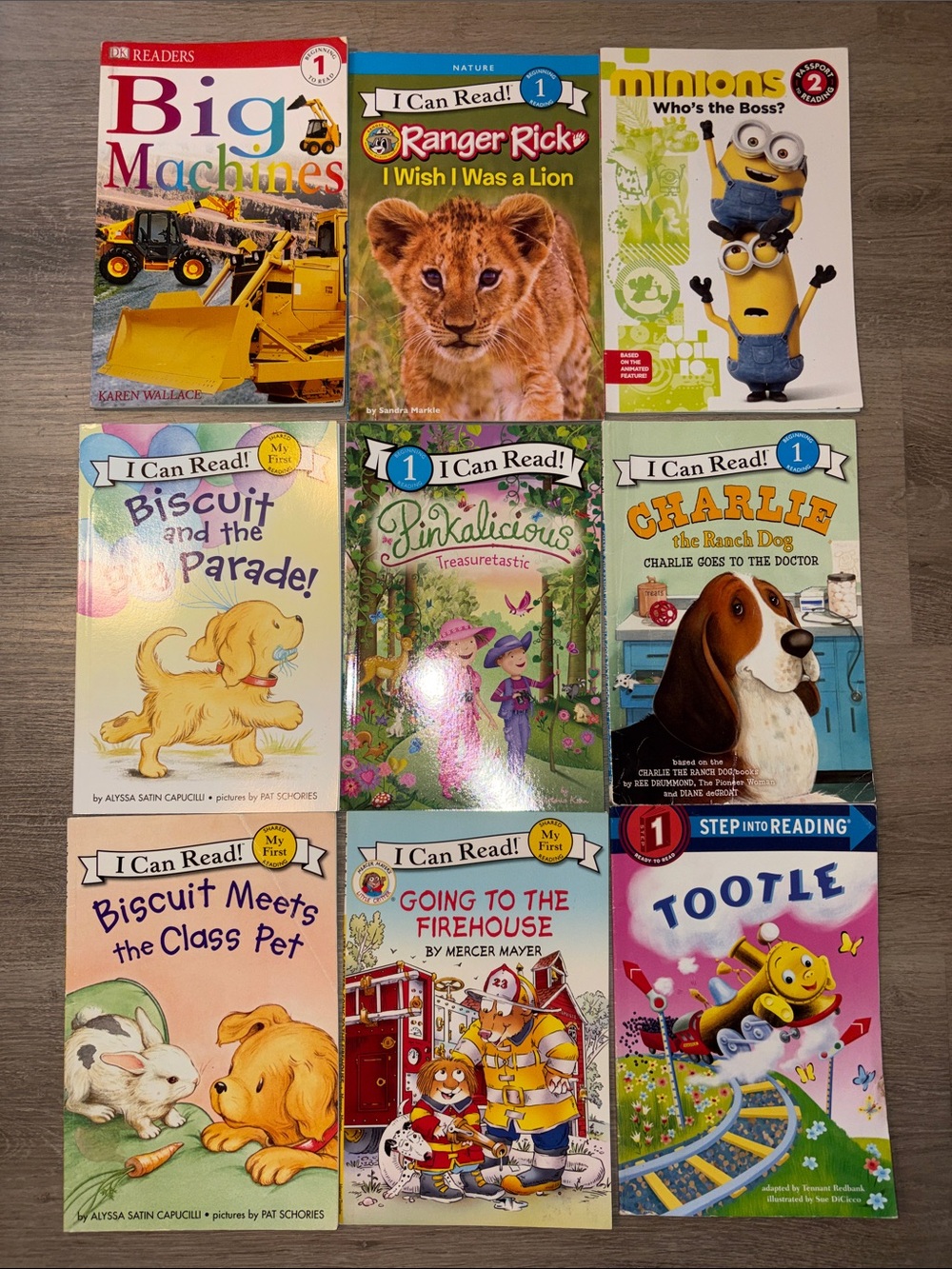 I Can Read Kids Book Lot - 9 Assorted Colorful Children's Stories